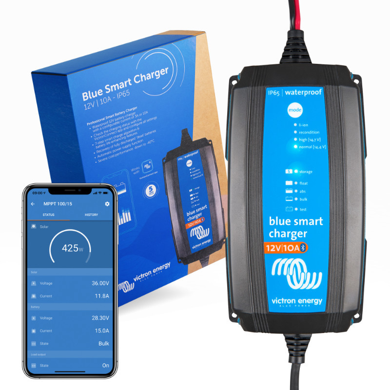 Obrazek produktu Blue Smart IP65 Charger 12/10 + DC connector CEE 7/16 (SKU: 3889) - importowany z CSV (SunTrack)