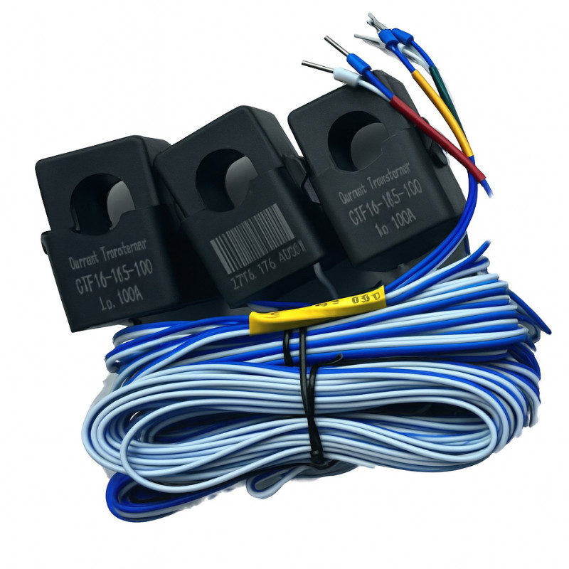 Obrazek produktu Licznik energii Alphaess DTSU666 400V z 3 przekładnikami CT 100A (SKU: 4005) - importowany z CSV (SunTrack)