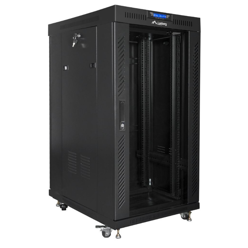 Obrazek produktu Szafa Rack Lanberg 19” 22U FF01-6622-12BL V2 z termostatem (SKU: 3981) - importowany z CSV (SunTrack)