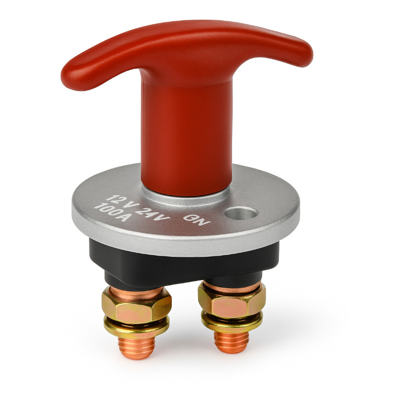 Obrazek produktu Rozłącznik akumulatora Solvian 12/24V 250A ON-OFF (SKU: 4078) - importowany z CSV (SunTrack)