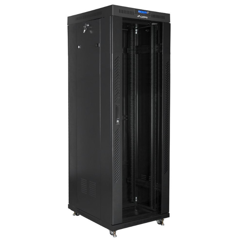 Obrazek produktu Szafa Rack Lanberg 19” 42U FF01-6842-12BL V2 z termostatem (SKU: 4213) - importowany z CSV (SunTrack)